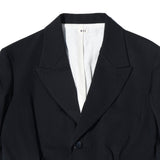Pleat-detail Single-Breasted Jacket