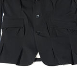 Pleat-detail Single-Breasted Jacket