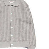 Crochet Polo Cardigan