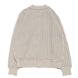 Crochet Polo Cardigan