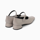 Square Toe Strap Heels