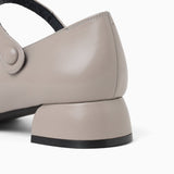 Square Toe Strap Heels