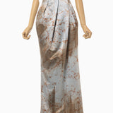 Hand Painted Tucked Waist Skirt