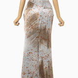 Hand Painted Tucked Waist Skirt