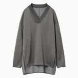 V-Neck Relaxed Sweatshirt