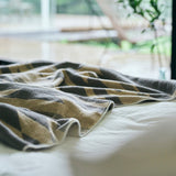 Large - Native Motif Cotton Pile Blanket - Beige