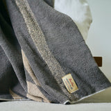 Large - Native Motif Cotton Pile Blanket - Beige