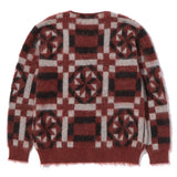 Vintage quilt mohair cardigan