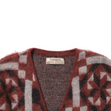 Vintage quilt mohair cardigan