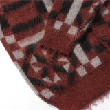 Vintage quilt mohair cardigan