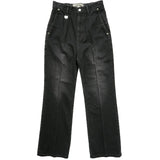 HI-WAIST DENIM PANTS