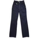 HI-WAIST DENIM PANTS