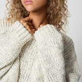 AD Balloon Sleeve Texture Loose Cotton