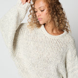 AD Balloon Sleeve Texture Loose Cotton