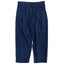 INDIGO DYED RELAXED PLEATED TROUSERS