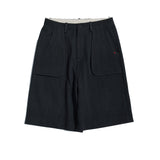 BLACK HAND SPUN CARGO INSPIRED DENIM SHORTS