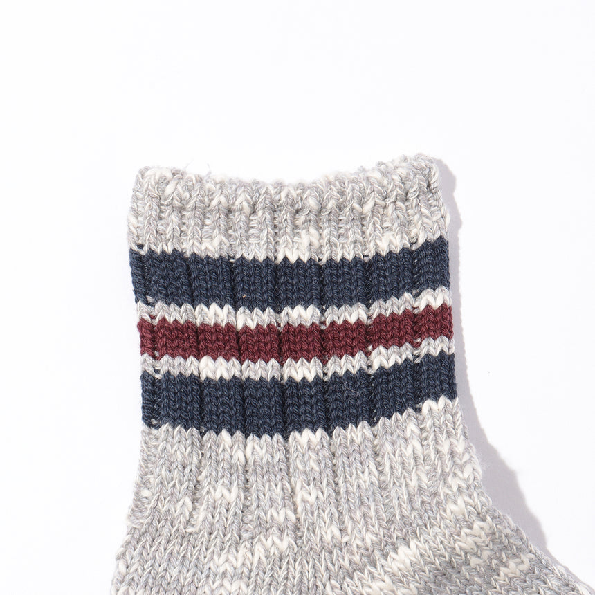 Stripes short slub socks