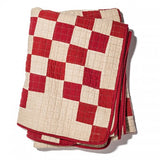 Patchwork Quilt Cover - Red