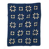 Patchwork Quilt Cover - Blue