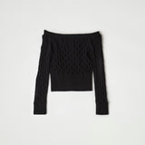 OFF-SHOULDER SWEATER