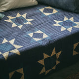 Patchwork Quilt Cover - Blue