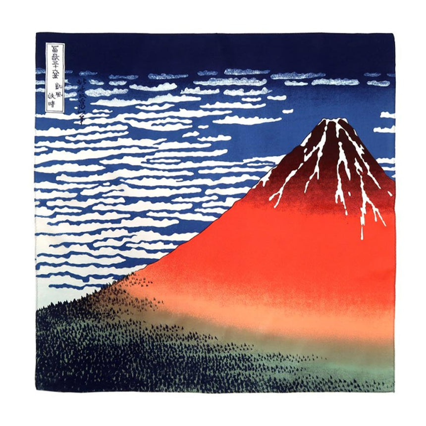 HOKUSAI Red Fuji Bandana