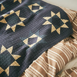 Patchwork Quilt Cover - Blue