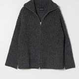 Alpaca Rib Cardigan