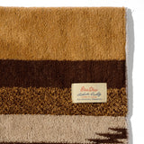 Large - Native Stripe Cotton Pile Blanket - Brown