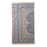 Bandana Cotton Pile Blanket - Sax