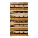 Native Motif Cotton Pile Blanket - Brown