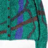 Jacquard Knit Polo Cardigan