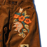 Embroidery Cord Pants