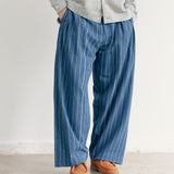 INDIGO YARN DYED HANDSPUN DENIM CLASSIC TROUSER