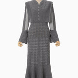 Openwork Pattern Knit Dress