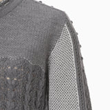 Openwork Pattern Knit Cardigan