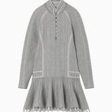 MishimaKaratsuFloralPatternKnittedMiniDress