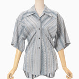 Jacquard Open-Collar Shirt