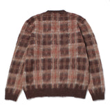 Mohair Plaid Cardigan