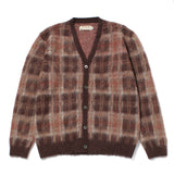 Mohair Plaid Cardigan