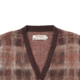 Mohair Plaid Cardigan