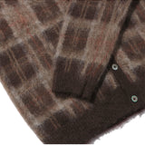 Mohair Plaid Cardigan