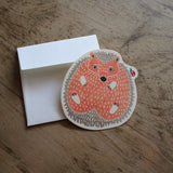 Hedgehog - mini die cut card