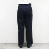 2-Tack Cut off Wide Denim Pants