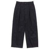 2-Tack Cut off Wide Denim Pants