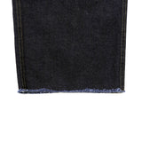 2-Tack Cut off Wide Denim Pants