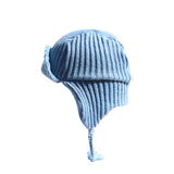 Chunky Knit Wool Flight Cap