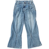 Pleat-Design-Denim-Pants