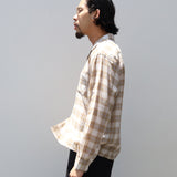 Sheer Gauze Plaid Shirt