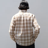 Sheer Gauze Plaid Shirt